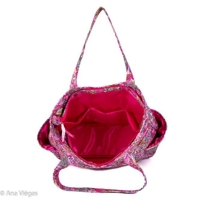 Bolsa Grande Passeio Rosa Shivah