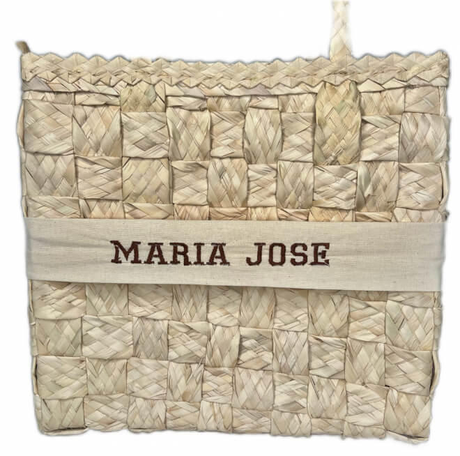 Bolsa de Palha Bahamas Natural Personalizada