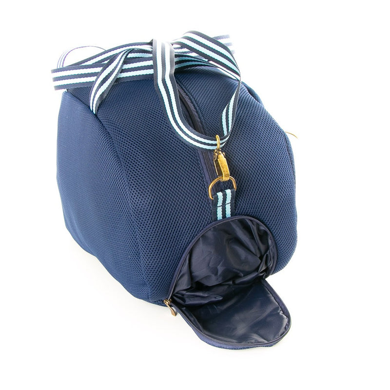 Bolsa Academia Mala Viagem Transversal e Ombro Azul Marinho